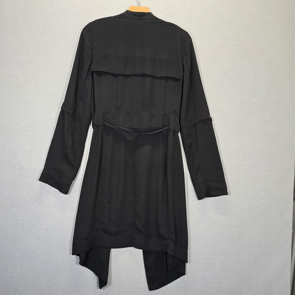 Aritzia Babaton Quincey Jacket Trench Small S Black Coat Work Blazer - Picture 3 of 15